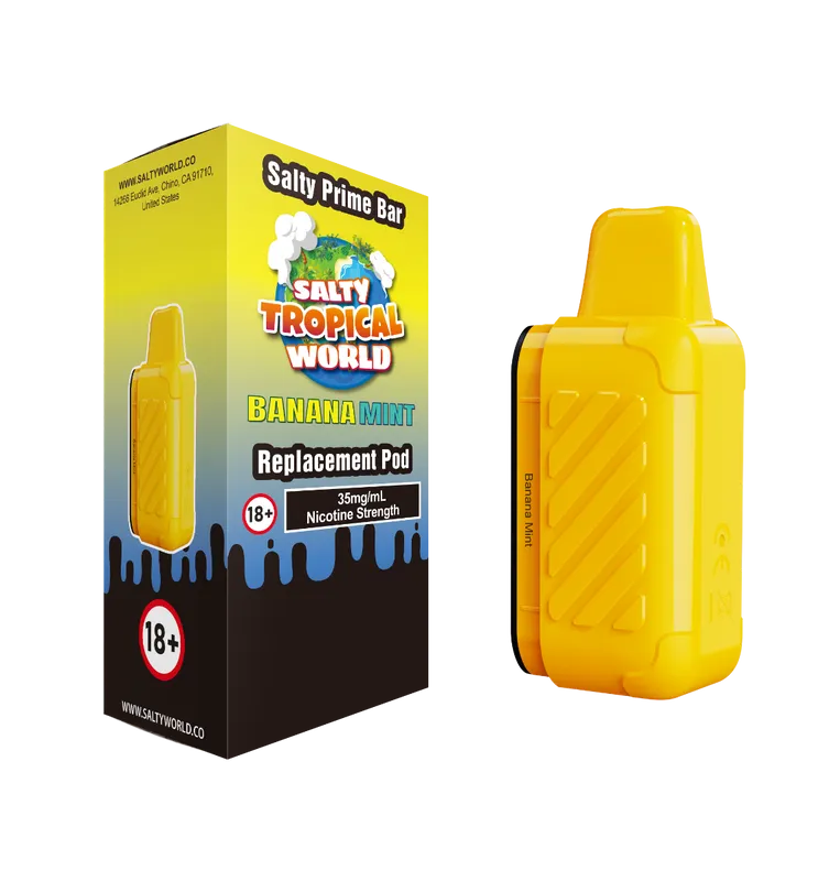 Banana Mint -Salty Prime Bar Replacement Pod 19.95mg/mL