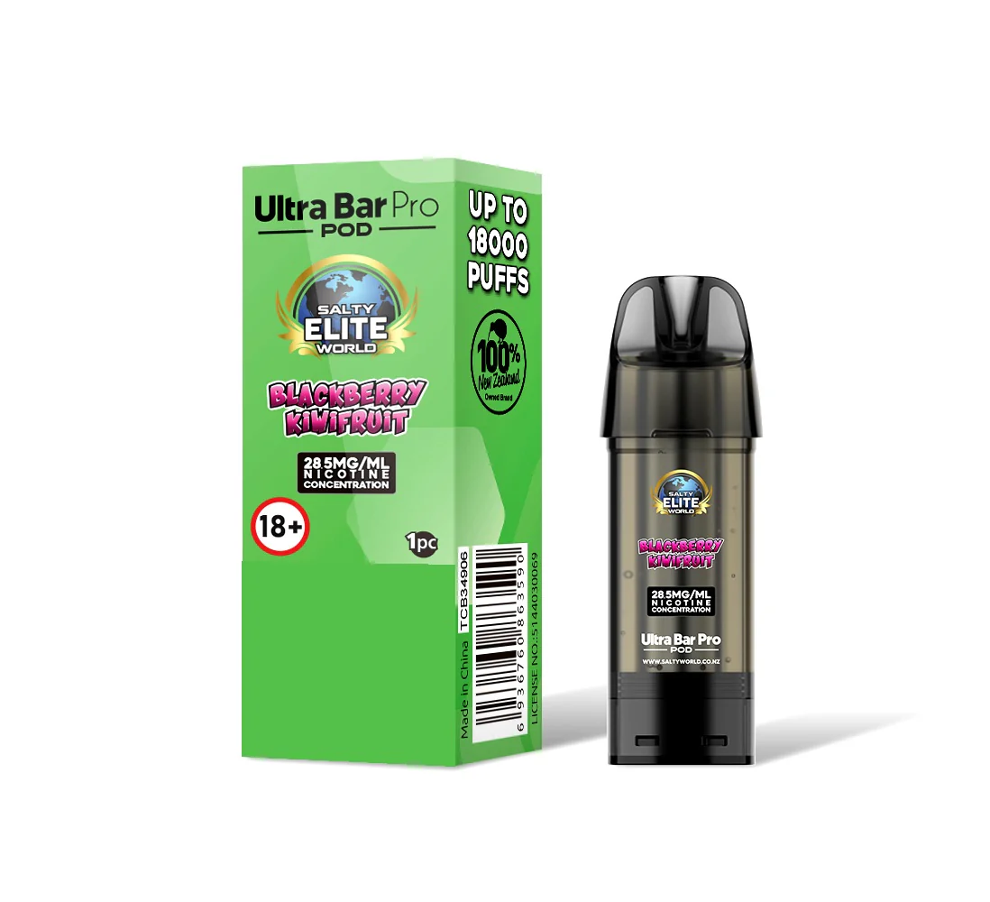 Blackberry Kiwifruit -Ultra Bar PRO Pre-filled Pod 28.5mg/mL