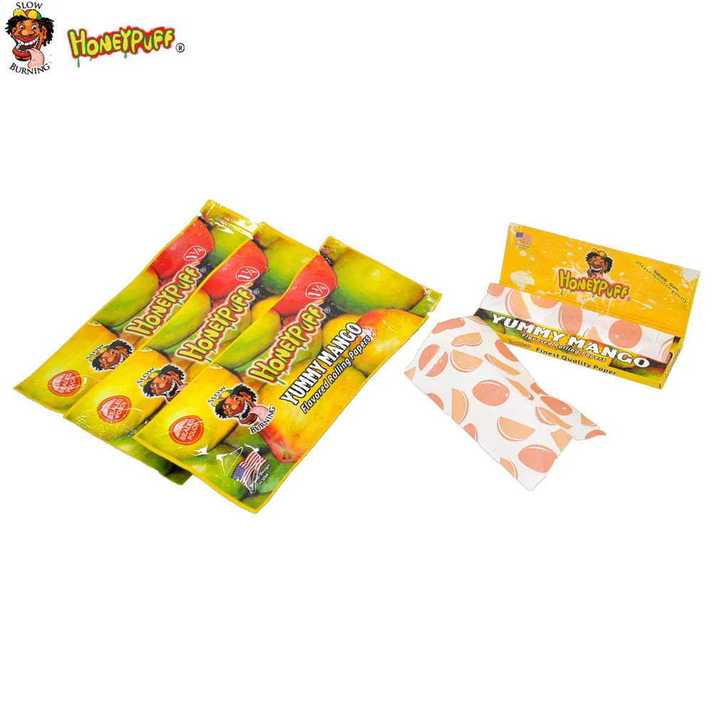 Honey Puff Extra Flavored Rolling Paper 1 1/4 - Mango - Image 2