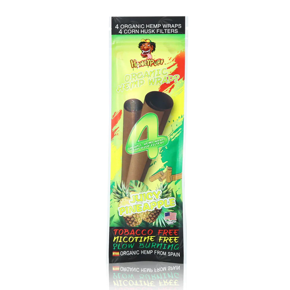 Honey Puff Organic Hemp Wrap -Juicy Pineapple (4pk) - Image 2