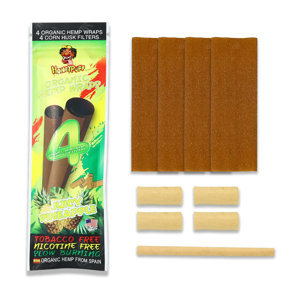 Honey Puff Organic Hemp Wrap -Juicy Pineapple (4pk) - Image 3