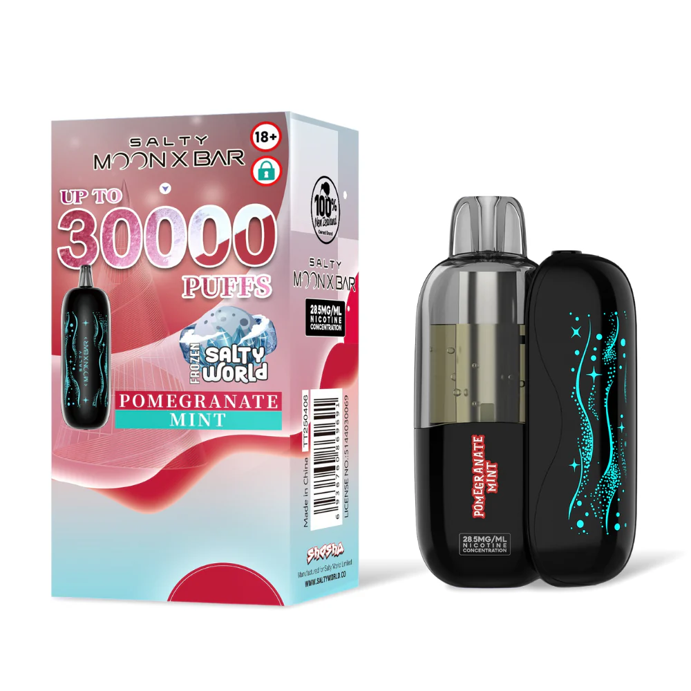 Pomegranate Mint -Salty MOON X Bar Pre-filled Kit 28.5mg/mL