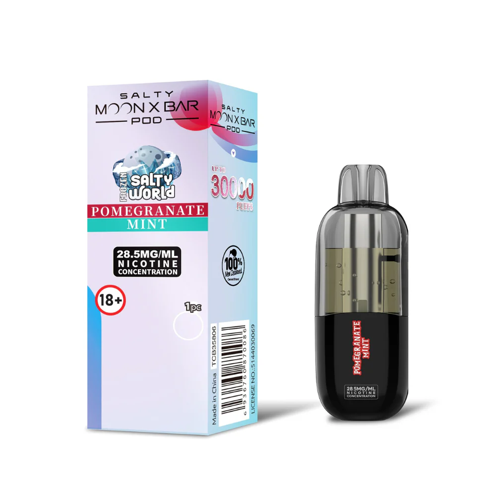 Pomegranate Mint -Salty Moon X Bar Replacement Pod 28.5mg/mL