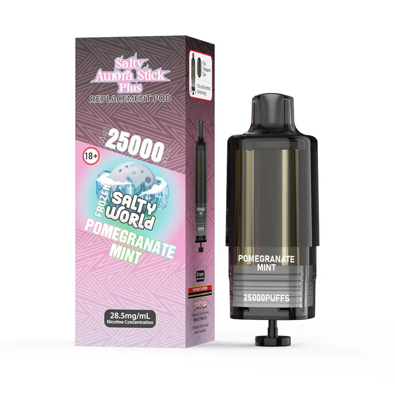 Pomegrante Mint -Salty AURORA STICK PLUS Replacement Pod 28.5mg/mL