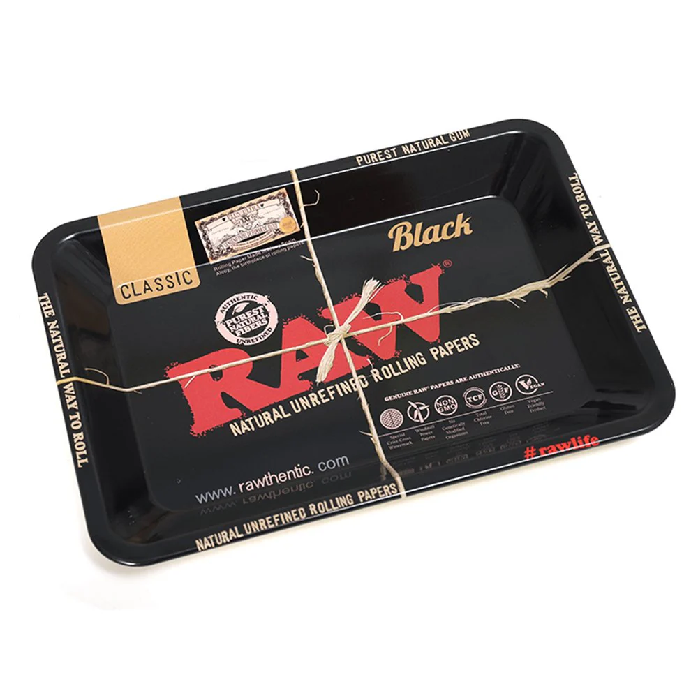 RAW Black Rolling Tray (Mini)