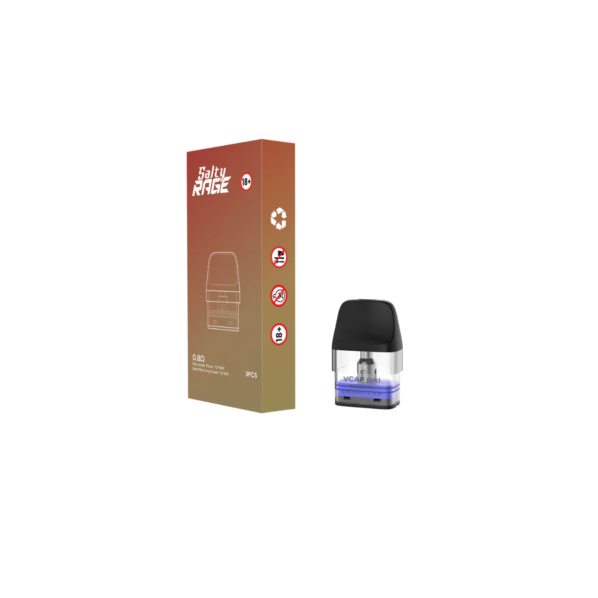 Salty RAGE Replacement Pods 3-packs - Image 3