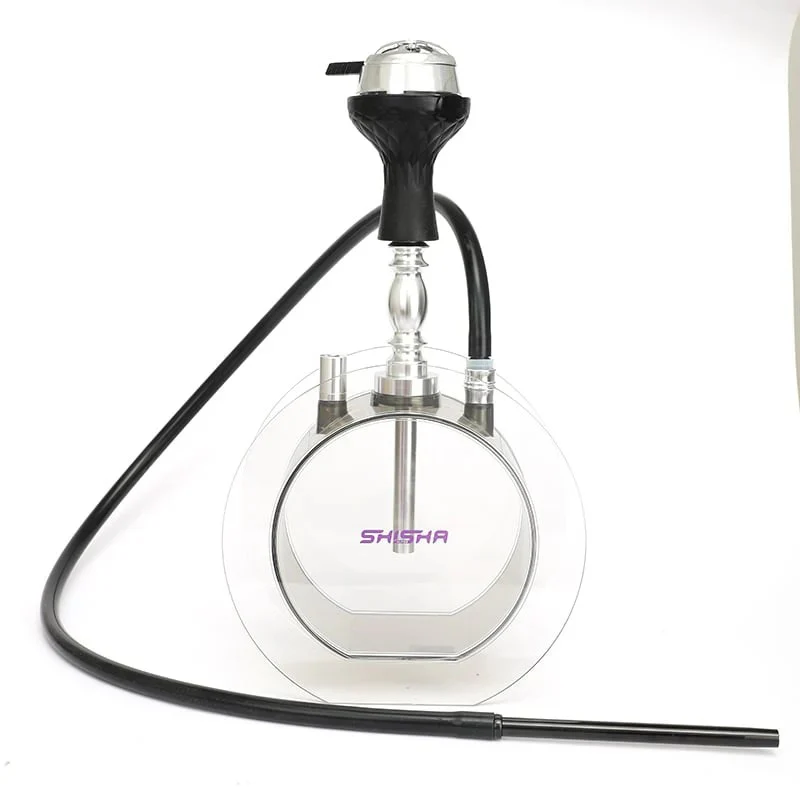 Shisha Glass "Elegant O" Hookah 1xHose 40.5cm