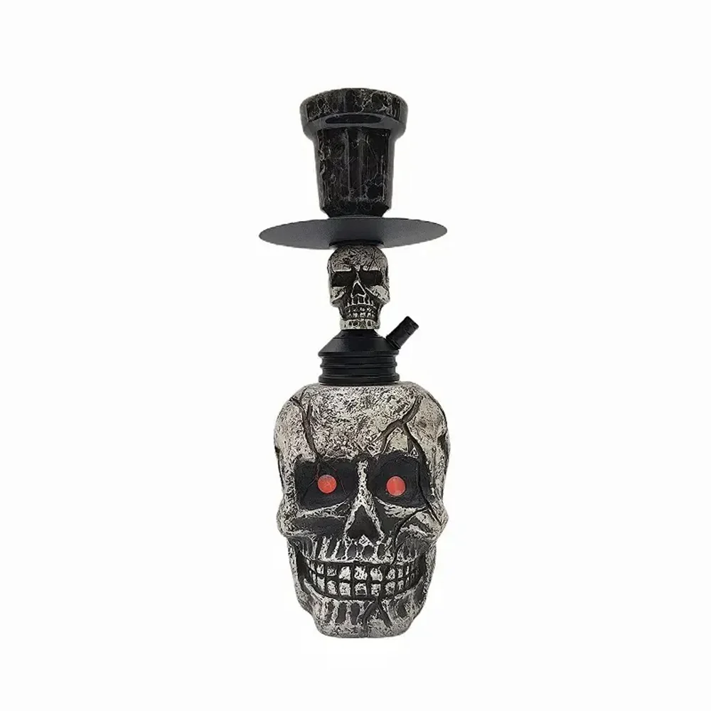 Shisha Glass SS19 Skull Hookah with LED 35cm