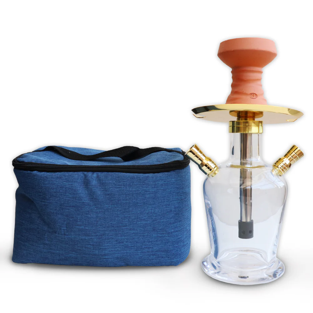 Shisha Hookah 2xHoses with Bag 23cm - Image 2