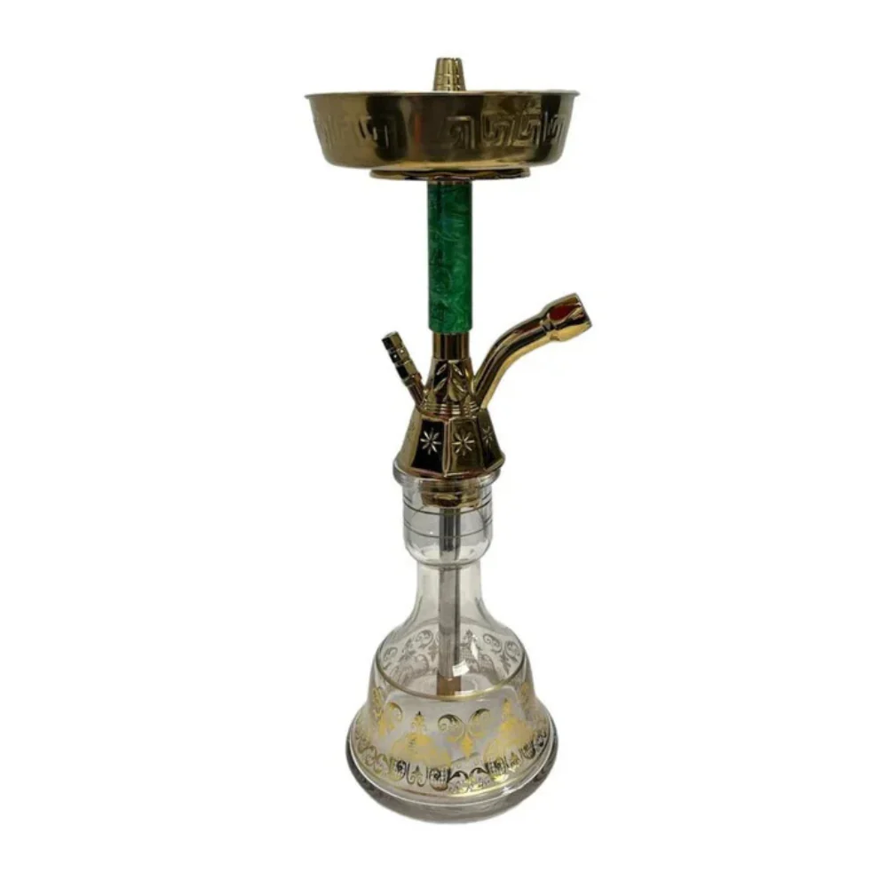 Shishaglass Green Egyptian Style Hookah 46cm
