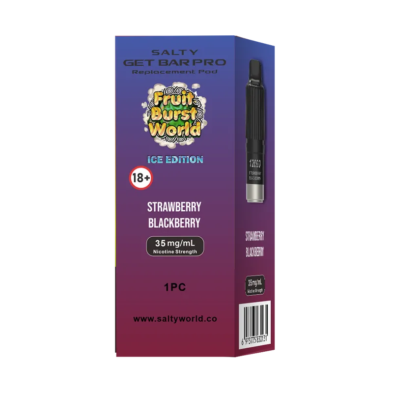 Strawberry Blackberry -Salty GET Bar PRO Replacement Pod 19.95mg/mL - Image 2