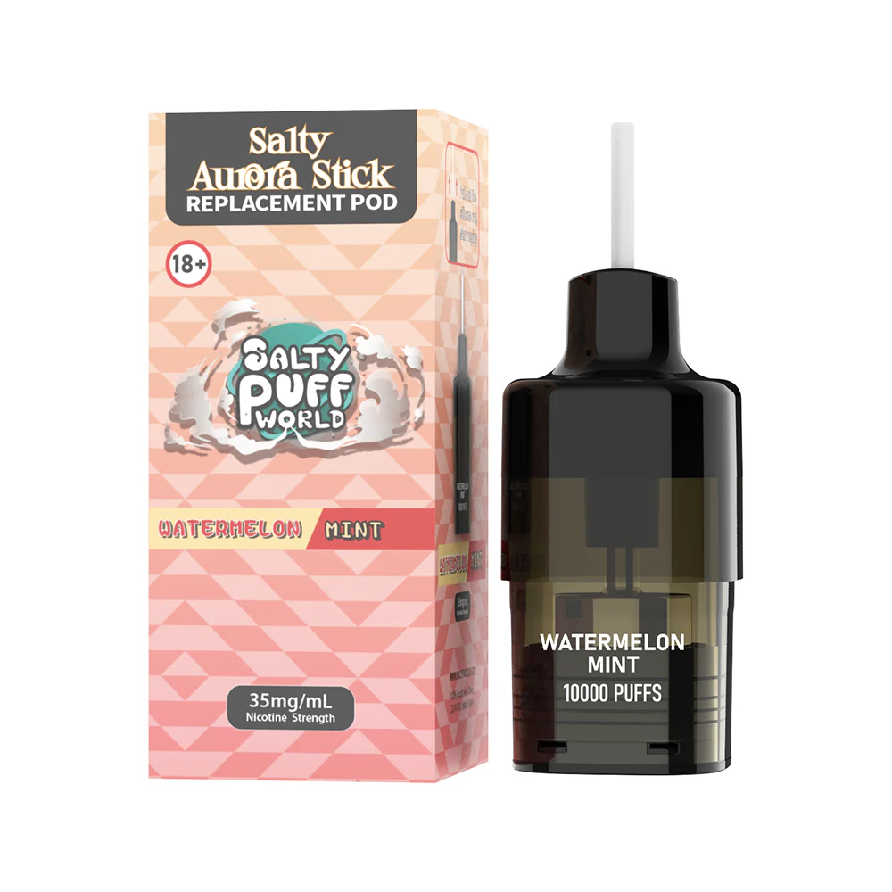 Watermelon Mint -Salty AURORA STICK Replacement Pod 19.95mg/mL